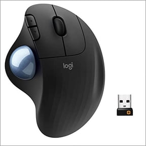 Logitech Ergo M575 Wireless Trackball Mouse, Graphite with Extra Battery