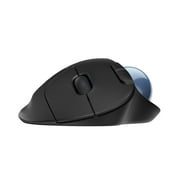 Logitech Ergonomic Wireless Trackball Mouse, Easy Thumb Control, Smooth Tracking, Black