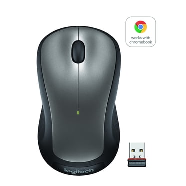 Logitech Full Size Wireless Mouse, Gray, Walmart Exclusive