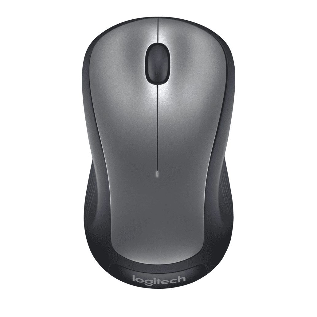 Logitech ワイヤレスマウス グレー Logitech Full Size Wireless Mouse, Silver, Walmart Exclusive