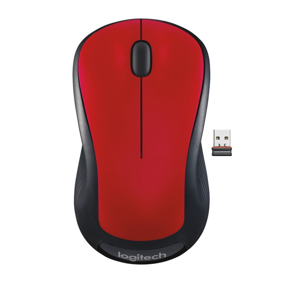 Logitech Full-Size Wireless Mouse, USB Nano Receiver, 1000 DPI