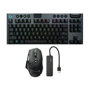 Logitech G G915 Lightspeed Wireless Gaming Keyboard with Mouse and USB Port