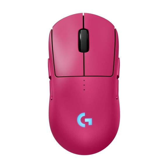 Logitech G PRO 2 Lightspeed Wireless Gaming Mouse, Right- or Left-Handed Mouse with up to 4 Customizable and Switchable Magnetic Side Buttons, 44K DPI Sensor, USB-C Charging, for PC/Mac - Magenta