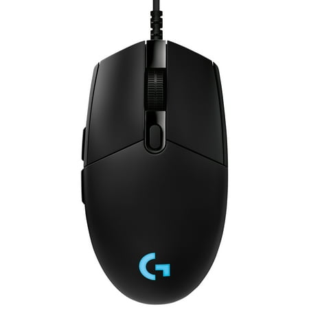Logitech G PRO Hero Wired Gaming Mouse, 12000 DPI, RGB Lightning, Ultra Lightweight, 6 Programmable Buttons, On-Board Memory, Compatible with PC/Mac - Black