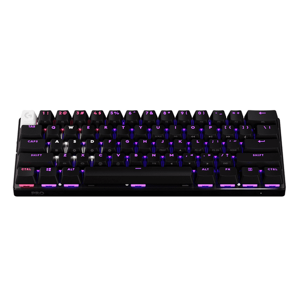 Logitech G PRO X 60 LIGHTSPEED Wireless Gaming Keyboard, GX Optical Tactile Switches, Black