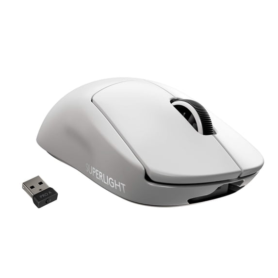 Logitech G PRO X SUPERLIGHT Wireless Gaming Mouse, HERO 25K Sensor, Ultra-light with 63g, 5 Pro