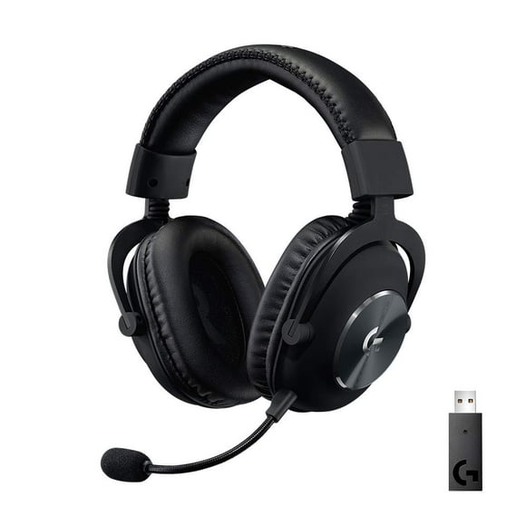 Logitech G PRO X Wireless LIGHTSPEED Gaming Headset with Blue VO!CE Mic Filter Tech, 50 mm PRO-G Drivers, and DTS Headphone:X 2.0 Surround Sound, 20+ Hour Battery Life, for PC, PS5, PS4, Switch, Black