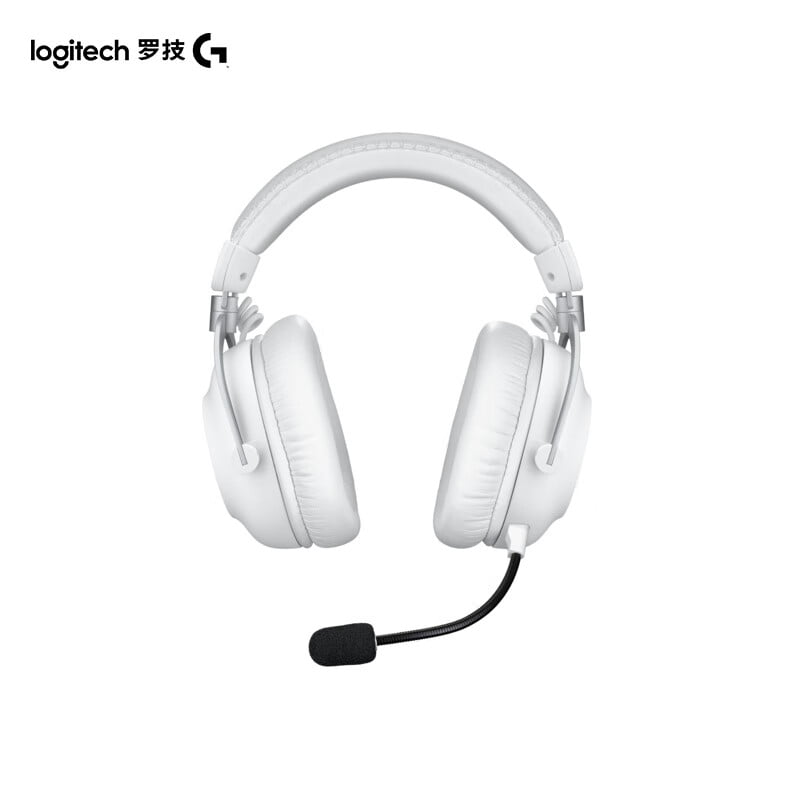 Logitech G PRO X2 Lightspeed, Wireless Threemode Bluetooth Gaming Headset, White