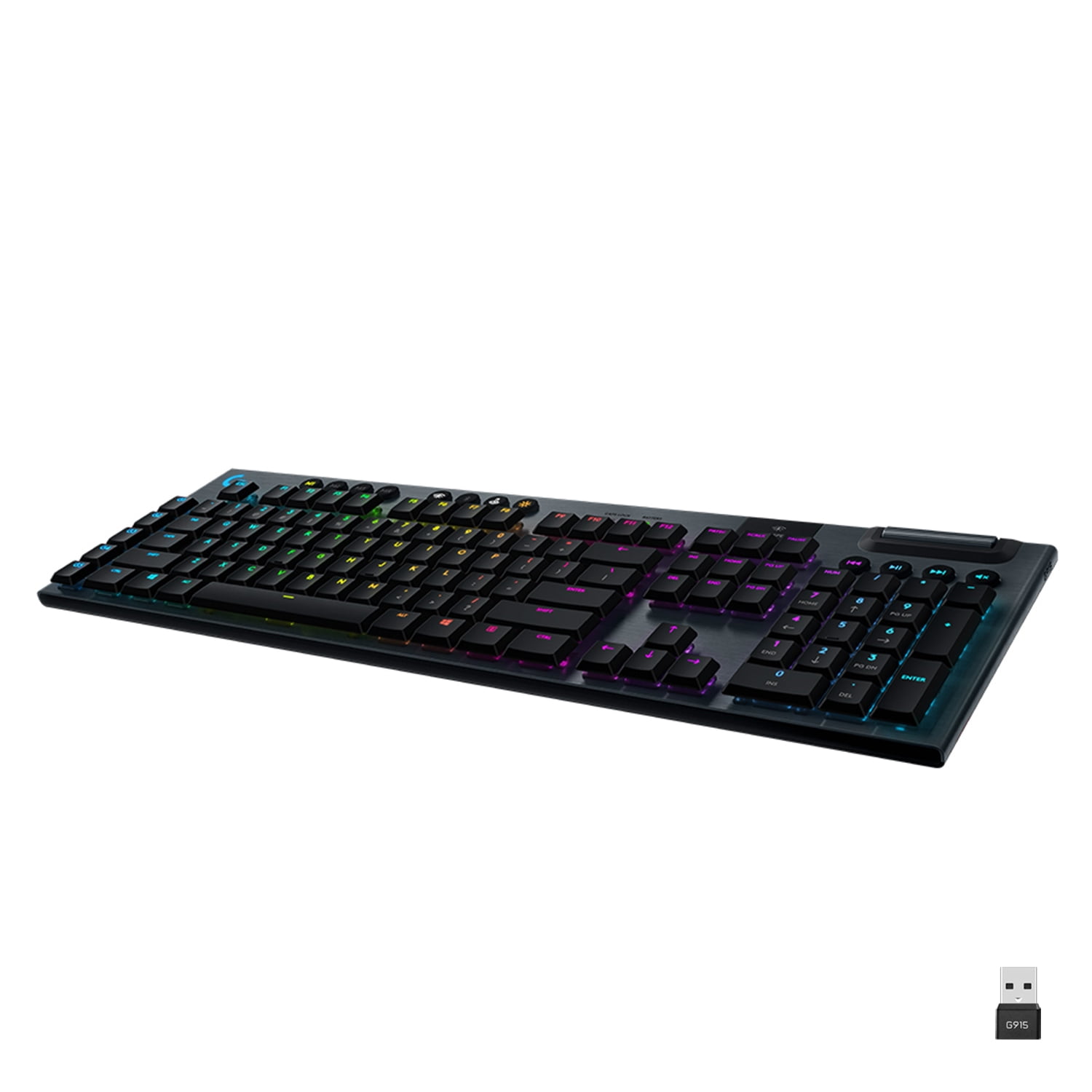 Logitech G915 TKL Tenkeyless Wireless RGB Mechanical Gaming Keyboard - Carbon -
