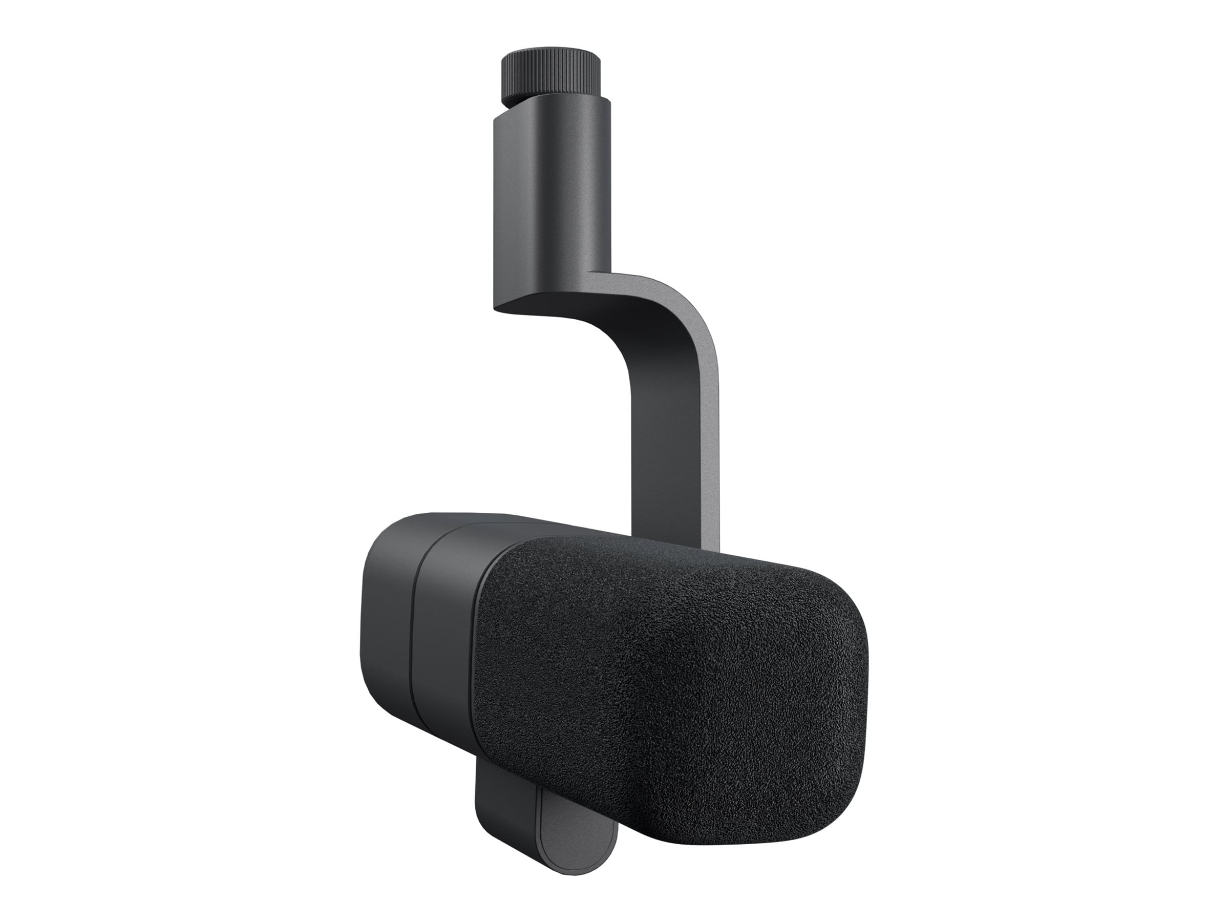 Black Dynamic XLR Broadcast Microphone with Swivel Mount