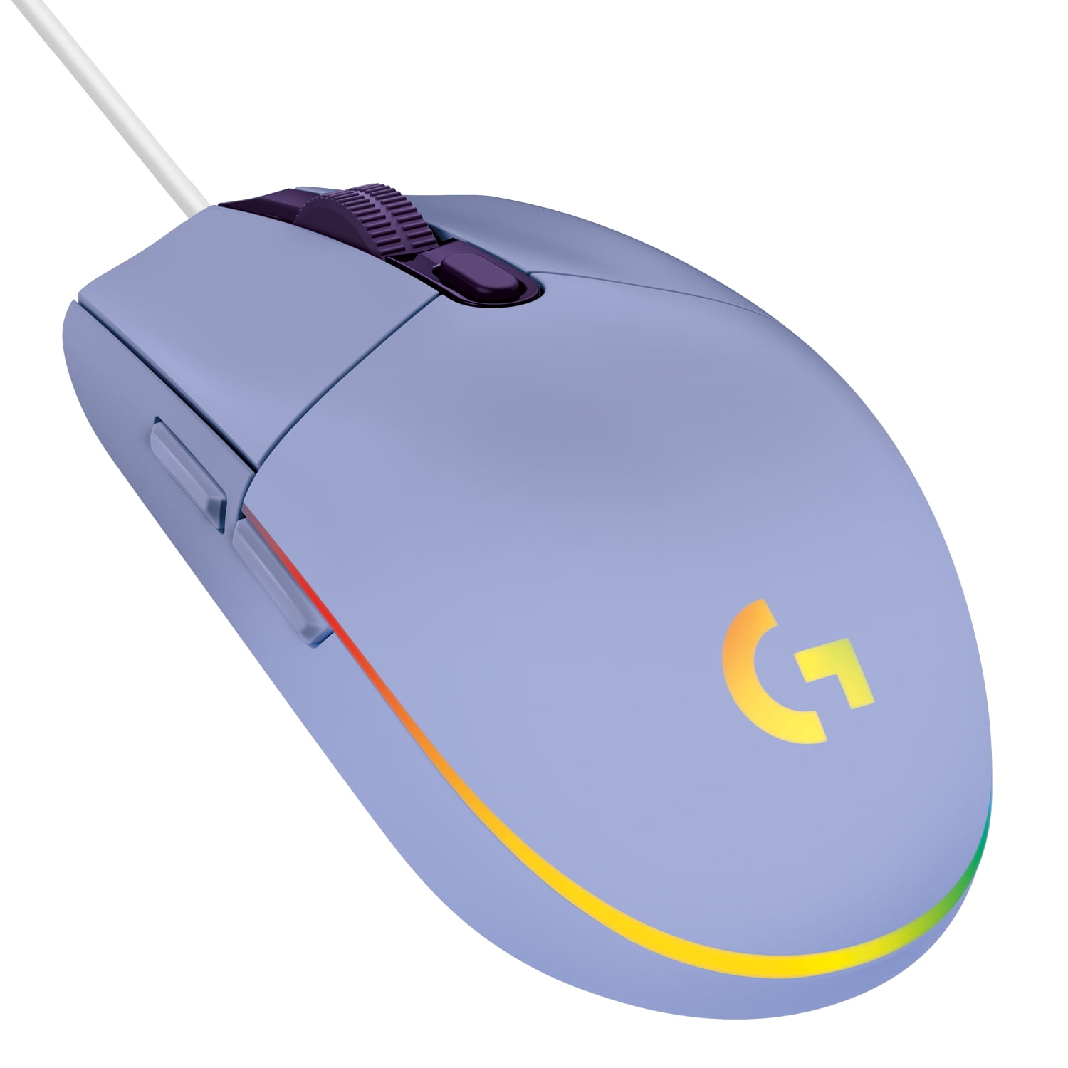 spild væk vægt Banquet Logitech G203 Lightsync Gaming Mouse - Lilac - Walmart.com