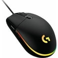 thumbnail image 1 of Logitech G203 Wired Gaming Mouse, 8,000 DPI, Rainbow Optical Effect LIGHTSYNC RGB, 6 Programmable Buttons, On-Board Memory, Screen Mapping, PC/Mac Computer and Laptop Compatible - Black, 1 of 3
