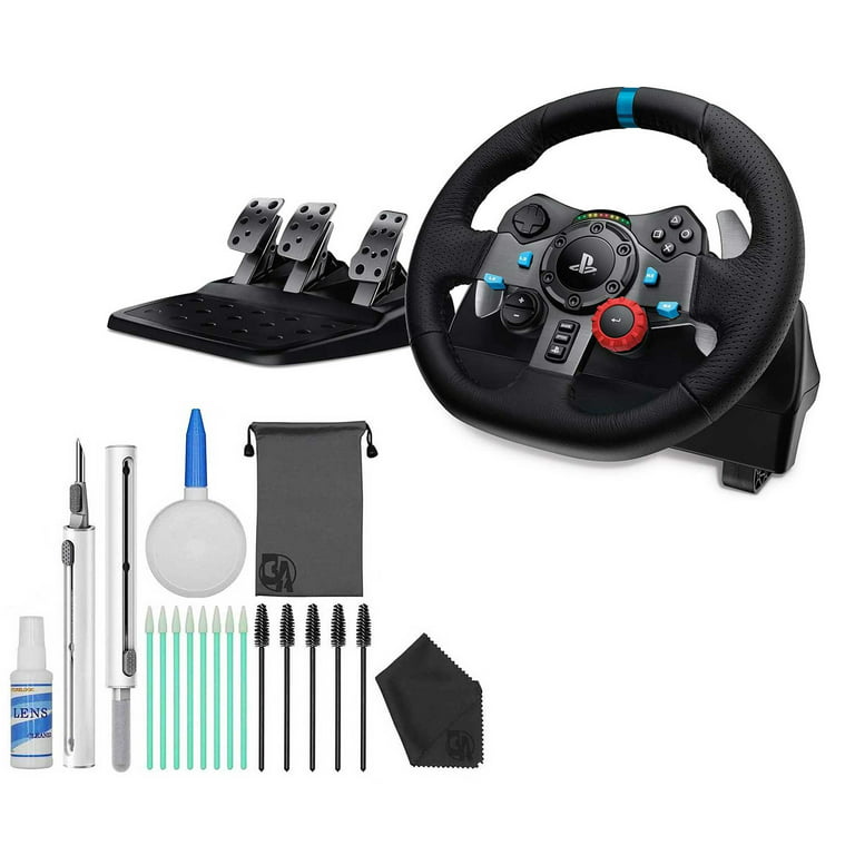 Logitech G29 Driving Force Racing Wheel and Floor Pedals,, Stainless Steel  Paddle Shifters, Leather Steering Wheel Cover for PS5, PS4, PC, Mac Like  New Black 
