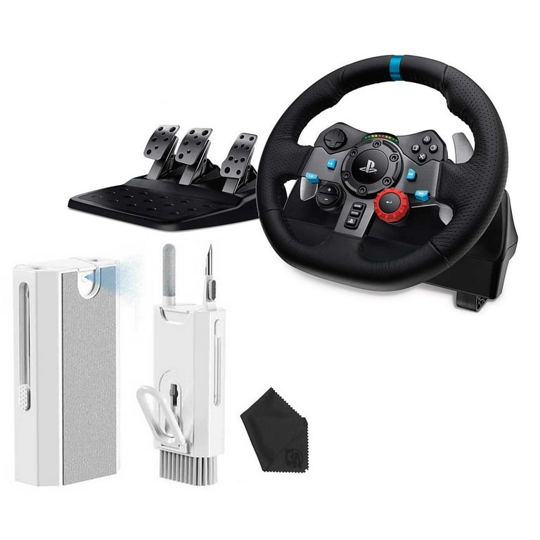 Logitech G29 Driving Force Racing Wheel and Floor Pedals,, Stainless Steel  Paddle Shifters, Leather Steering Wheel Cover for PS5, PS4, PC, Mac Like  New Black 