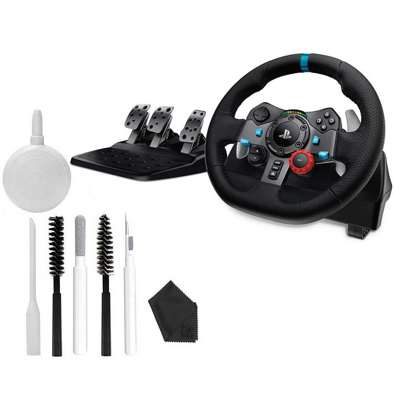 Logitech G29 Driving Force Racing Wheel and Floor Pedals, Real Force  Feedback, Stainless Steel Paddle Shifters, Leather Steering Wheel Cover,  Adjustable Floor Pedals, EU-Plug, PS4/PS3/PC/Mac, Black : Video Games 