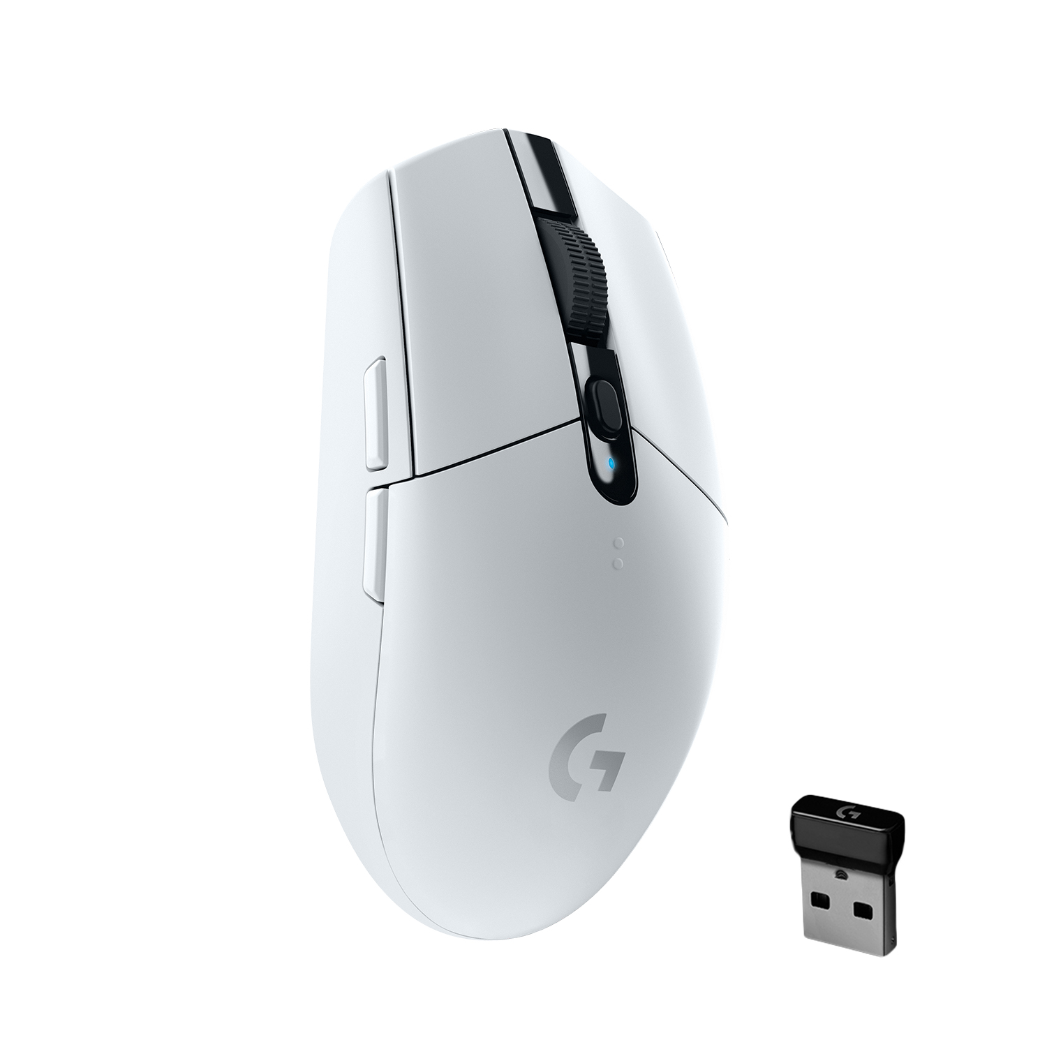 Logitech G305 LIGHTSPEED Wireless Gaming Mouse, HERO Sensor, 12,000 DPI, Lightweight, 6 Programmable Buttons, 250h Battery - White - image 1 of 10