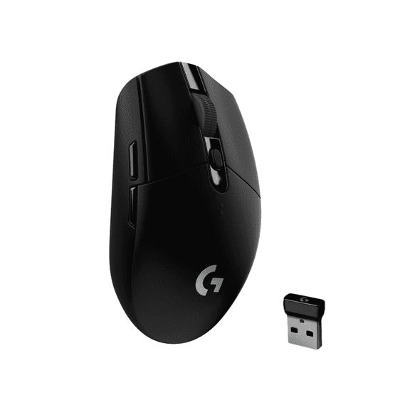 Pre-Owned Logitech G305 LIGHTSPEED Wireless Gaming Mouse, Hero 12K Sensor, 12,000 DPI, Lightweight, 6 Programmable Buttons, 250h Battery Life