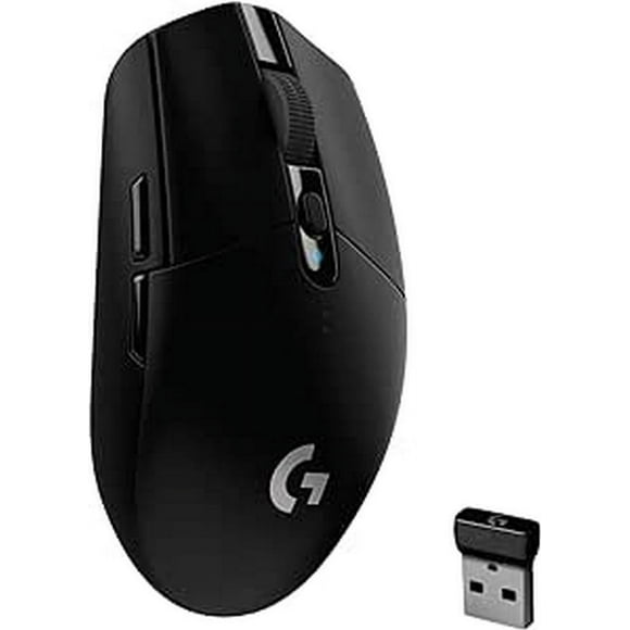 Logitech G305 Lightspeed Wireless Gaming Mouse, Hero 12K Sensor, 12,000 DPI, Lightweight, 6 Programmable Buttons, 250h Battery Life, On-Board Memory, PC/Mac - Black