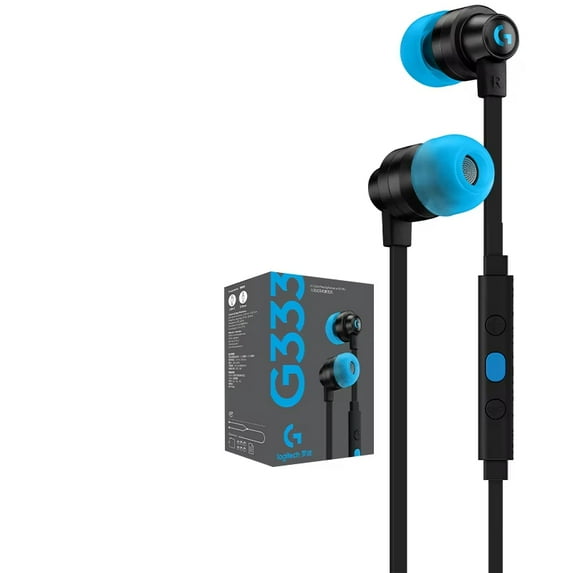 Logitech G333 Headset Gaming Berkabel In-Ear G333 dengan Mikrofon Tipe C untuk Gaming Laptop LOL