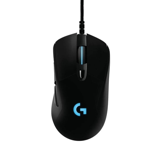 Logitech G403 Hero 25K Gaming Mouse, Lightsync RGB, Lightweight 87G+10G optional, Braided Cable, Black