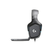 Logitech G432 Wired Gaming Headset, 7.1 Surround Sound, USB and 3.5 mm Jack, Black