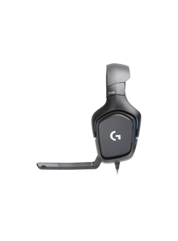 Logitech G432 Wired Gaming Headset, 7.1 Surround Sound, USB and 3.5 mm Jack, Black