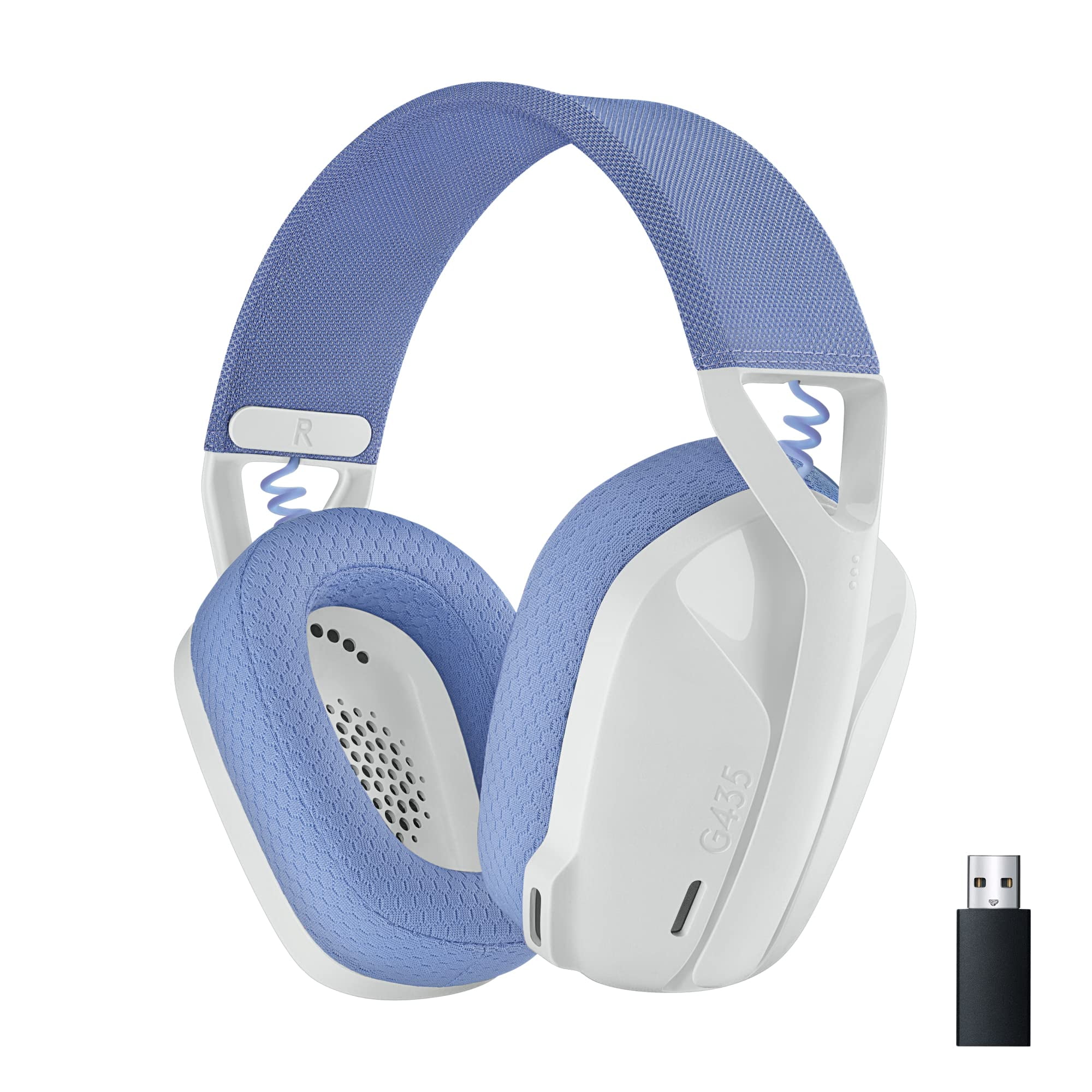 Logitech G435 LIGHTSPEED & Bluetooth Wireless Gaming Headset - Ultra Lightweight 165g over-ear