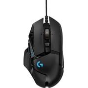 Logitech - G502 HERO Wired Optical Gaming Mouse with RGB Lighting - Black