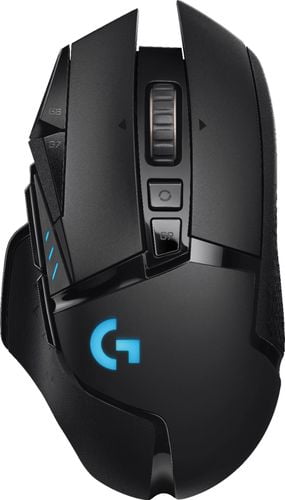 Logitech G502 LIGHTSPEED Wireless Gaming Mouse, HERO 25K Sensor, 25,600 DPI, RGB, Adjustable Weights, 11 Programmable Buttons, Long Battery Life, On-Board Memory, PC / Mac