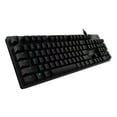 thumbnail image 1 of Logitech G512 RGB Mechanical Gaming Keyboard, GX Blue Clicky, USB Passthrough, Black, 1 of 10