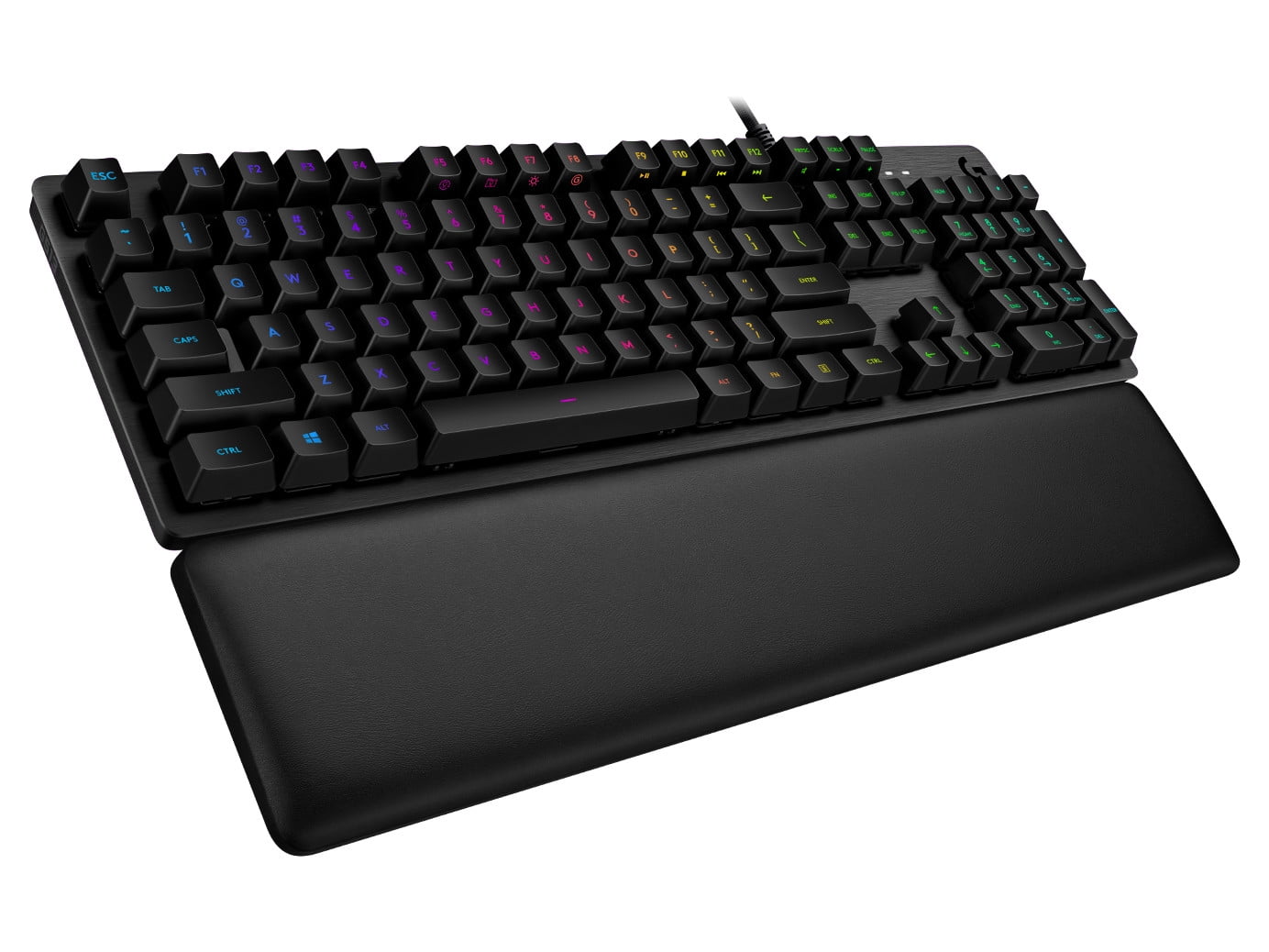 Logitech G513 Mechanical Gaming Corded Computer Keyboard for PC, Black