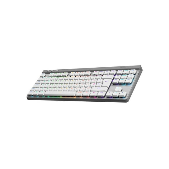 Logitech G515 LIGHTSPEED TKL Low Profile Wireless Gaming Keyboard - GL Brown Tactile Switches, LIGHTSYNC RGB, Thin Tenkeyless Design, PBT Keycaps - White