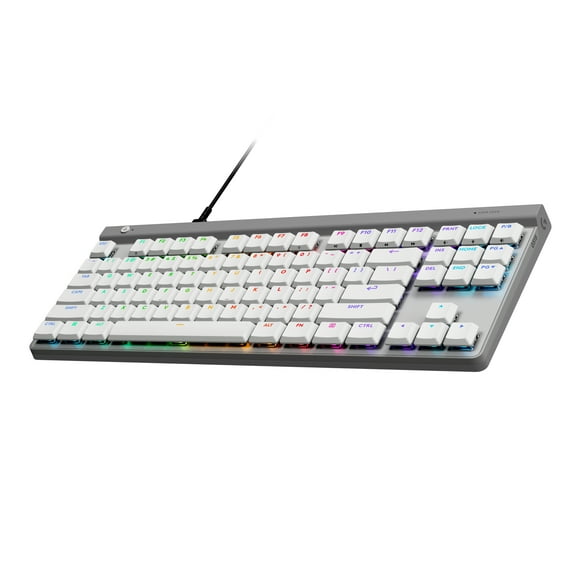 Logitech G515 TKL Wired Low Profile Gaming Keyboard, Fully Customizable RGB, Tactile/Brown Switches, White
