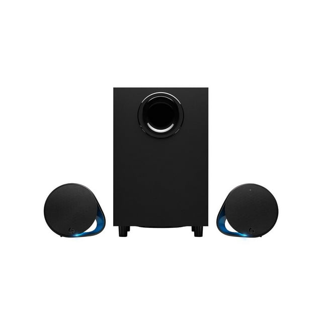 Logitech G560 PC Gaming Speaker System with 7.1 DTS:X Ultra Surround Sound, Game based LIGHTSYNC RGB, Two Speakers and Subwoofer, Immersive Gaming Experience - Black
