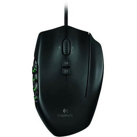 Logitech - G600 MMO Wired Optical Gaming Mouse - Black