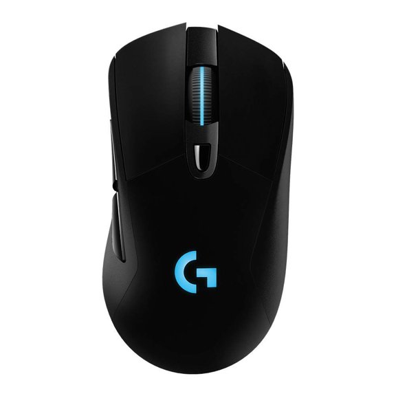 Logitech G703 Lightspeed Wireless Gaming Mouse W/Hero 16K Sensor, Lightsync RGB, PowerPlay Compatible, Lightweight 95G+10G Optional, 100-16, 000 DPI, Rubber Side Grips