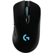 Logitech G703 Lightspeed Wireless Gaming Mouse W/Hero 25K Sensor, PowerPlay Compatible, Lightsync RGB, Lightweight 95G+10G Optional, 100-25, 600 DPI, Rubber Side Grips - Black