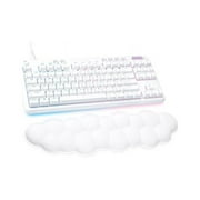 Logitech G713 Wired Mechanical Gaming Keyboard with LIGHTSYNC RGB Lighting, Clicky Switches GX Blue, White Mist