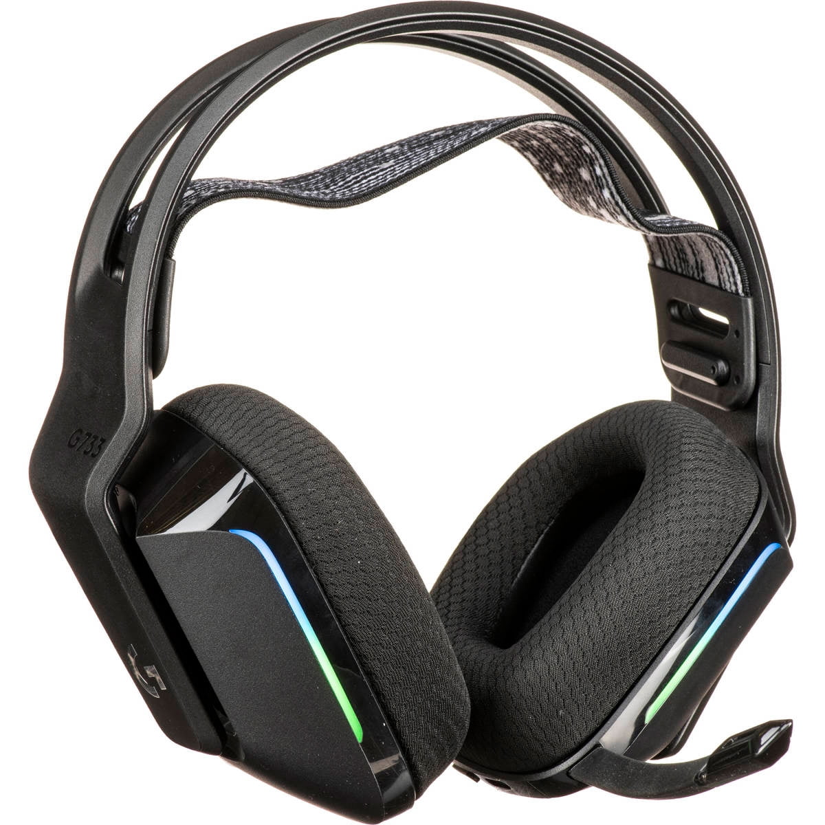ヘッドホン logicoolG G733 black Logitech G733 Lightspeed Wireless Gaming Headset with 29hr