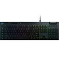 thumbnail image 1 of Logitech G815 LIGHTSYNC RGB Mechanical Gaming Keyboard with Low Profile GL Clicky key switch, 5 programmable G-keys, USB Passthrough, dedicated media control - Clicky – Black, 1 of 12