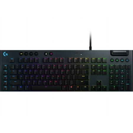 Logitech - G815 LIGHTSYNC Full-size Wired Mechanical GL Linear Switch Gaming Keyboard with RGB Backlighting - Carbon