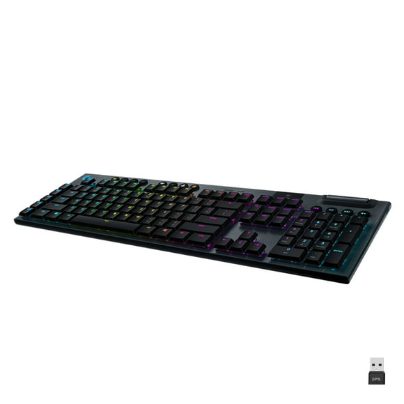 Logitech G915 LIGHTSPEED Wireless RGB Mechanical Gaming Keyboard - GL Linear - Keyboard - backlit - wireless - Bluetooth, 2.4 GHz - key switch: GL Linear