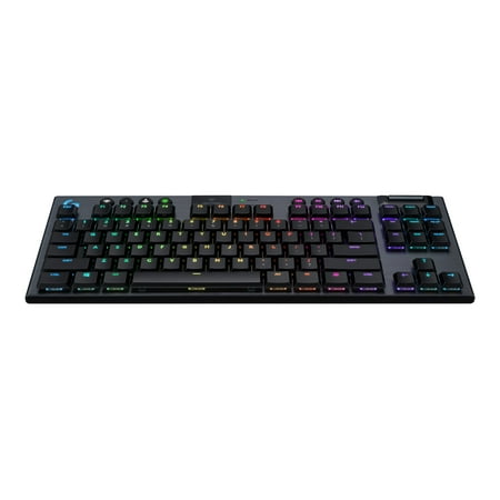 Logitech - G915 LIGHTSPEED TKL Wireless Mechanical GL Tactile Switch Gaming Keyboard with RGB Backlighting - Black