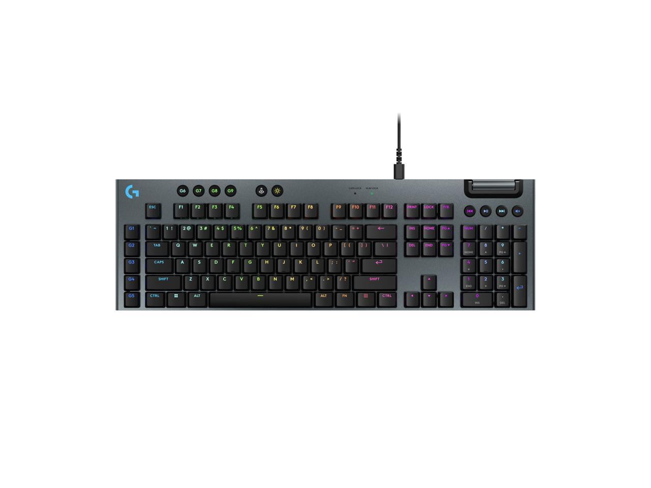Logitech G915 X Low-Profile Wired Mechanical Gaming Keyboard, Black 920-012950