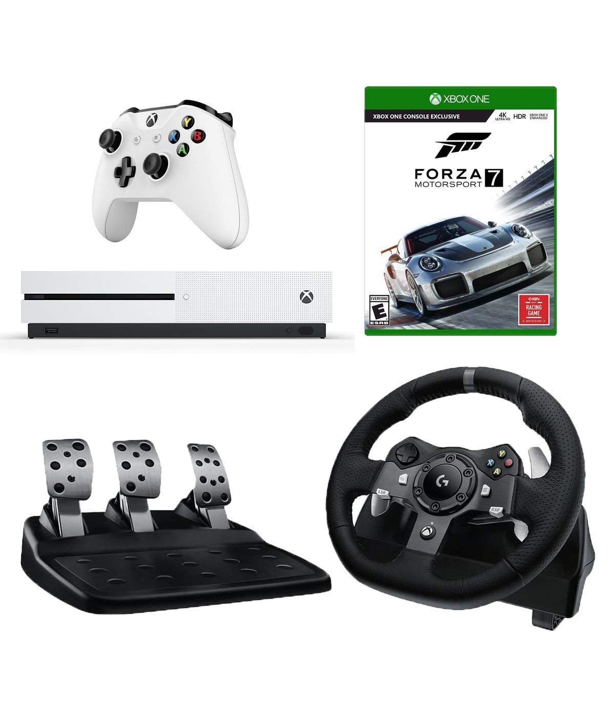 Xbox Series X 1TB Ulra Fast SSD Gaming Console with Logitech G920 Racing  Wheel Set & Forza Horizon 4