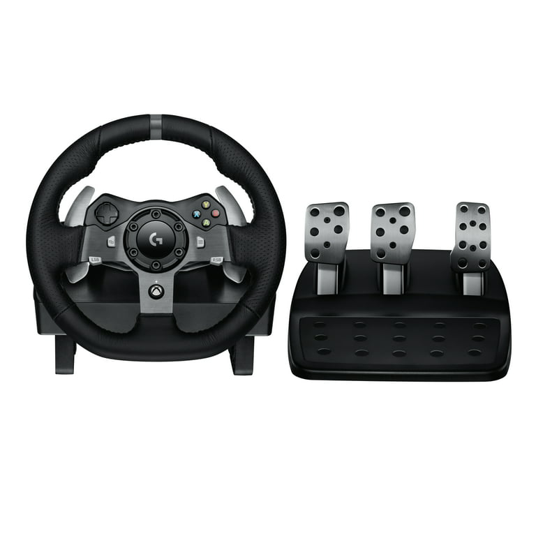 leiderschap dividend Vermenigvuldiging Logitech G920 Driving Force Racing Wheel and Floor Pedals for Xbox Series  X|S, Xbox One, PC, Mac, Black - Walmart.com