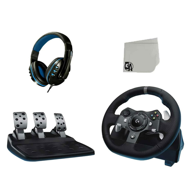 Logitech G920 Driving Force Racing Wheel for Xbox Like New BOLT AXTION  Bundle