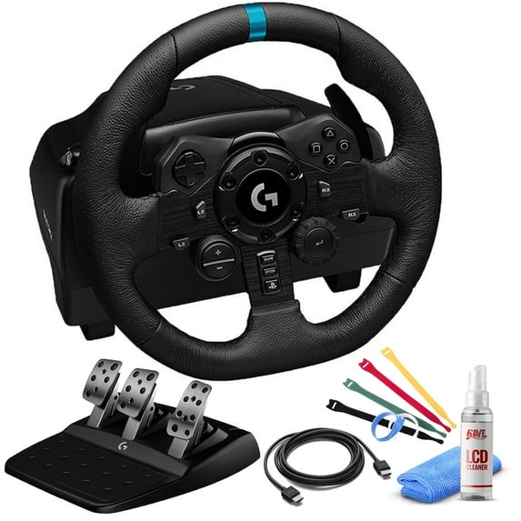 Logitech G923 Racing Wheel and Pedals For PC, PS4, PS5 with Accessories