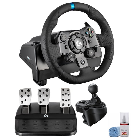 Logitech G923 Wheel and Pedals Trueforce Sim Driving Wheel  For PC, Xbox X, Xbox One with Logitech Shifter