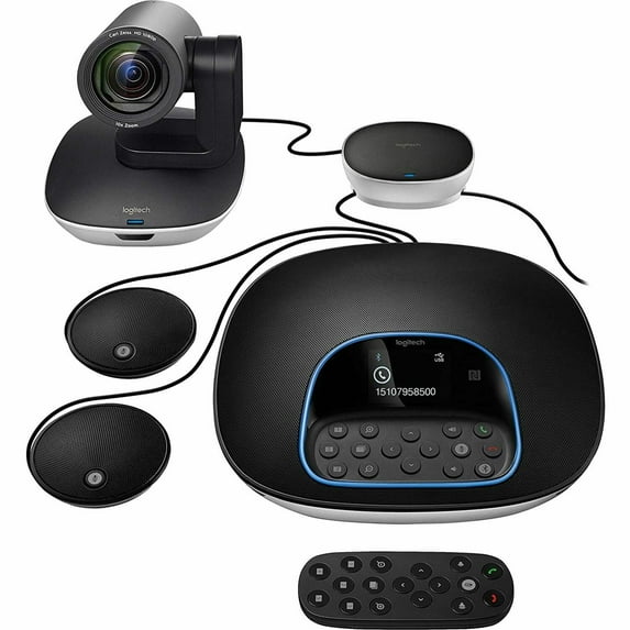 Logitech Group Expansion Microphones for Video Audio Conferencing , Black microfone